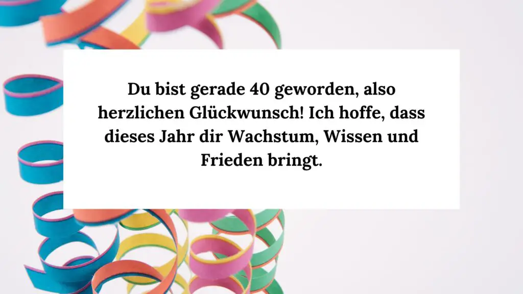 Geburtstagswünsche für Manner 40 Jahre